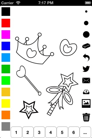 Royal Coloring Book for Girls: Learn to color a princess, castle, frog, horse buggy and more screenshot 4