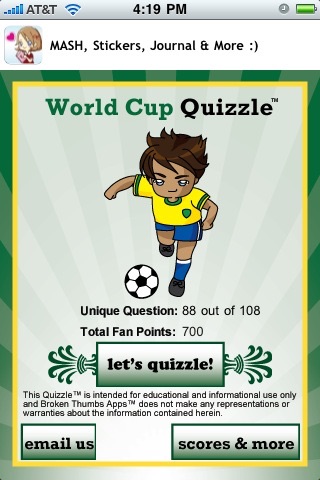 World Soccer Quizzle™ - Sports Trivia screenshot 2
