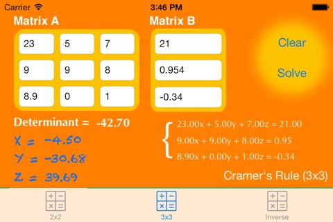 Matrix System Solver screenshot 2