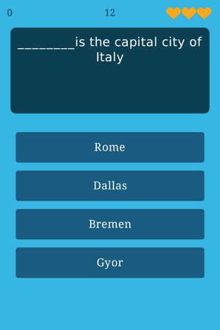 World Capitals Quiz - Geography Trivia Game about All Countries and Capital Cities on the Globe screenshot 3