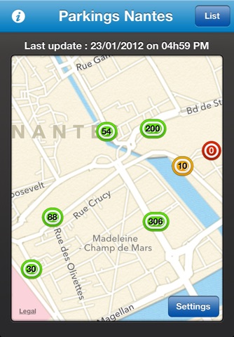 Parkings Nantes screenshot 2