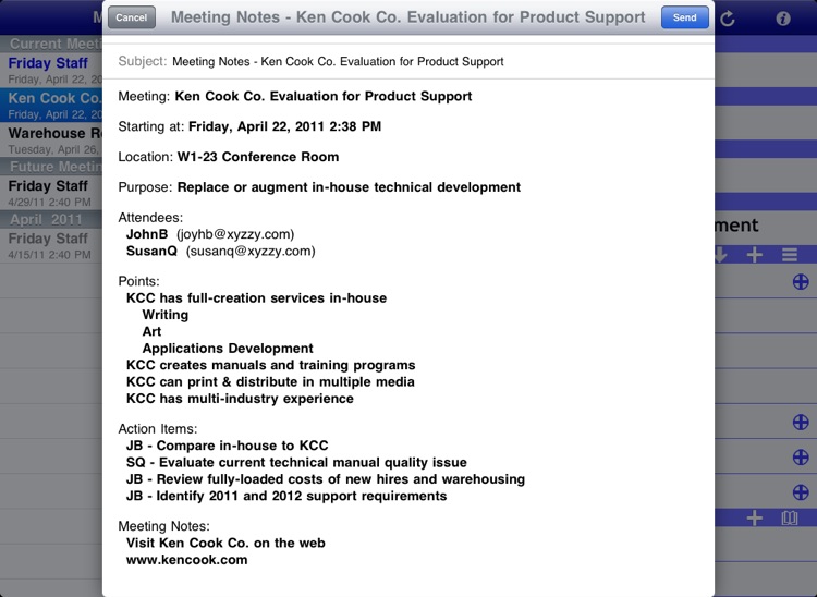 QuickAgenda screenshot-3