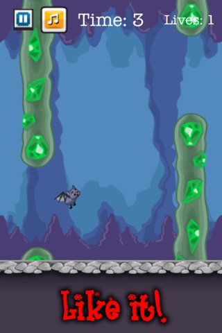 Bat Tap FREE - The Tiny Flying Rat with Flappy Wings screenshot 2