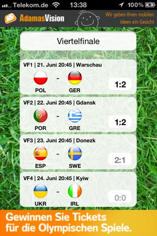 Cup 2012 Planner screenshot 4