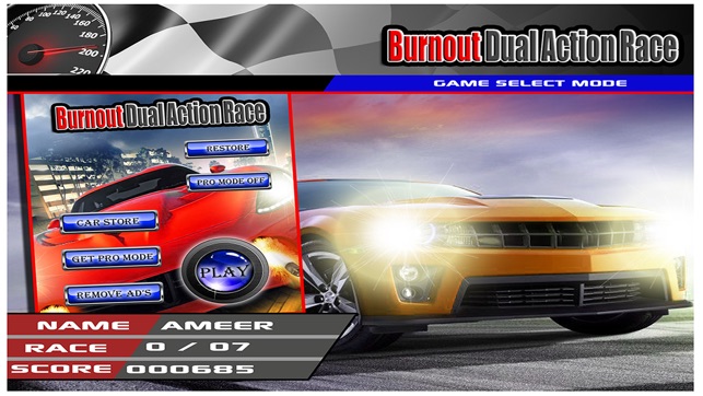 Burnout Dual Action Race Free : Crossove