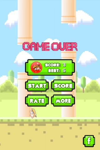 Flappy Pig - The Bird turned into a Gliding Pig screenshot 4