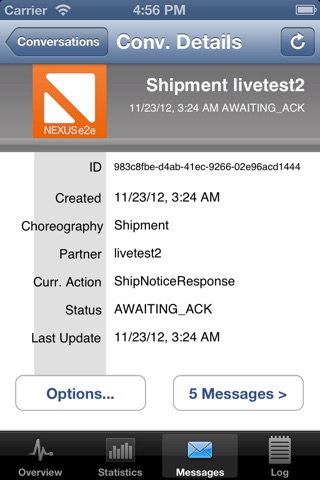 NEXUSe2e mobile admin screenshot 4
