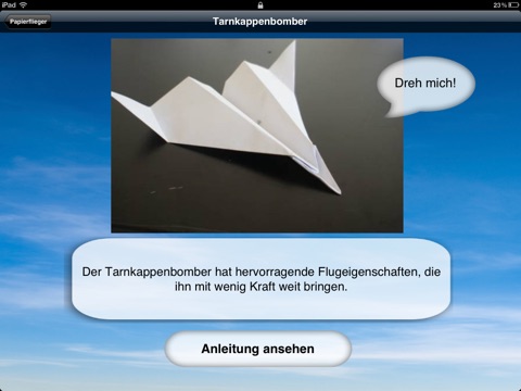 Papierflieger Anleitungen HD screenshot 2