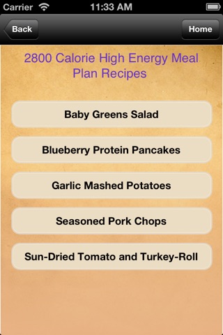 Meal Plans - High Energy 7 Day Meal Plans screenshot 3