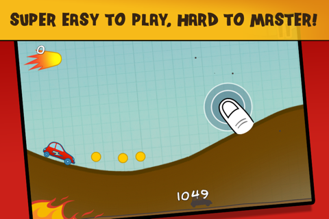 Doodle Fun Car Racing Free Game - Race The Fire Or Die! screenshot 2