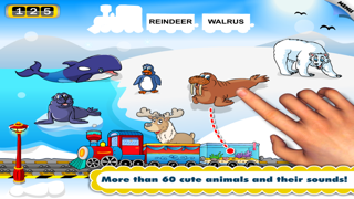 Animal Train Preschool Adventure First Word Learning Games for Toddler Loves Farm and Zoo Animals by Monkey Abby screenshot 5