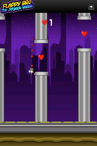 Flappy Bro The Jetpack Wobble screenshot 3