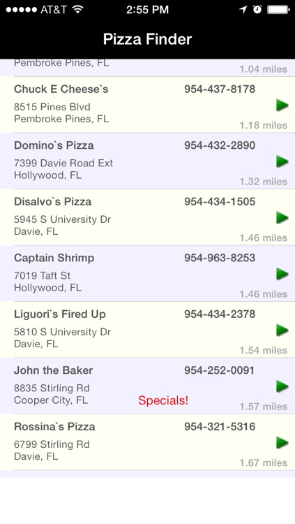 Pizza Finder