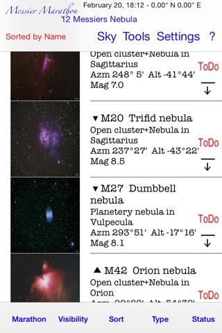 Messier Marathon screenshot 2