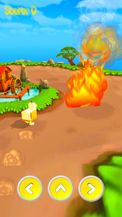 Jumpy Chicken On Fire