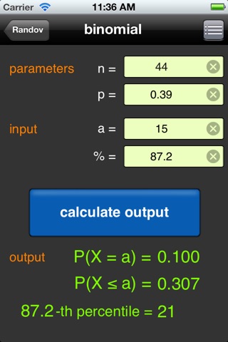 Randov Probability Calculator screenshot 3