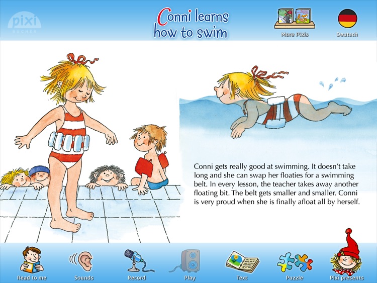 Pixie Book "Connie Learns How to Swim"