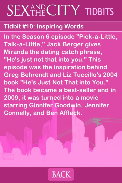 Sex and the City - Tidbit Trivia screenshot-4