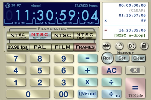 TCCalc  - Timecode calculator screenshot 3