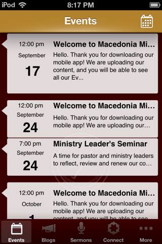 Macedonia Missionary Baptist Church app screenshot 2