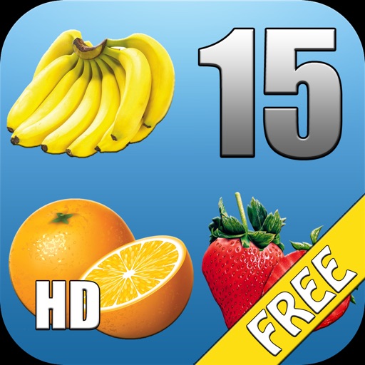 Fruit Fifteens HD Free - cult puzzle game with fruits icon