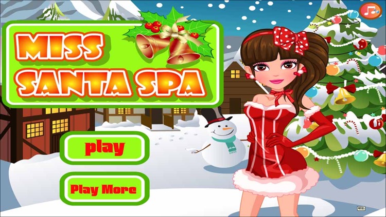 Miss Santa Eye & Nose & Face & Mouth  Makeover  & Dress up for Christmas Day