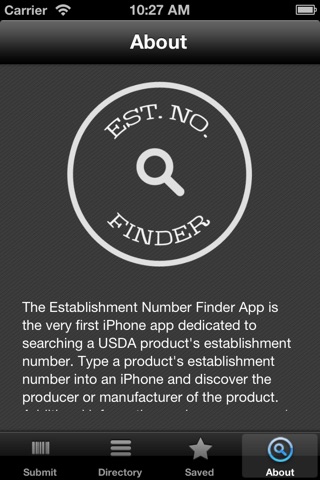 Est. No. Finder screenshot 3