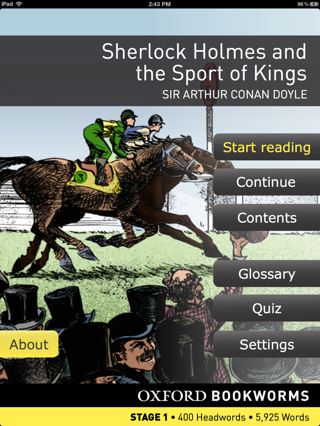 Sherlock Holmes and the Sport of Kings: 