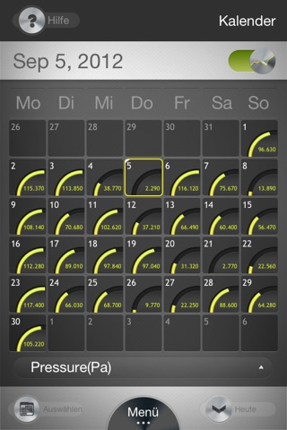 Chart Calendar screenshot 2