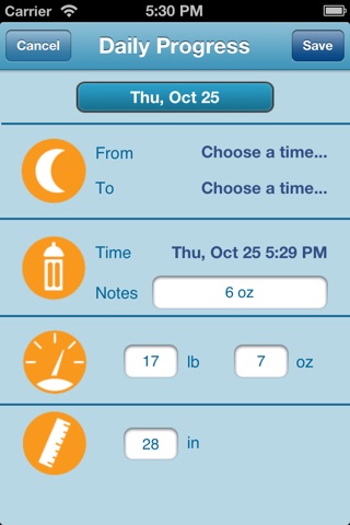 The Baby Owner's Data Tracker screenshot 2