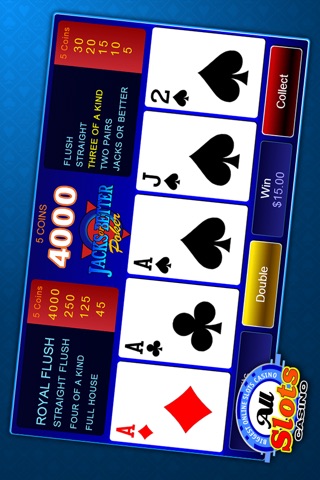 All Slots Casino: Jacks or Better screenshot 2