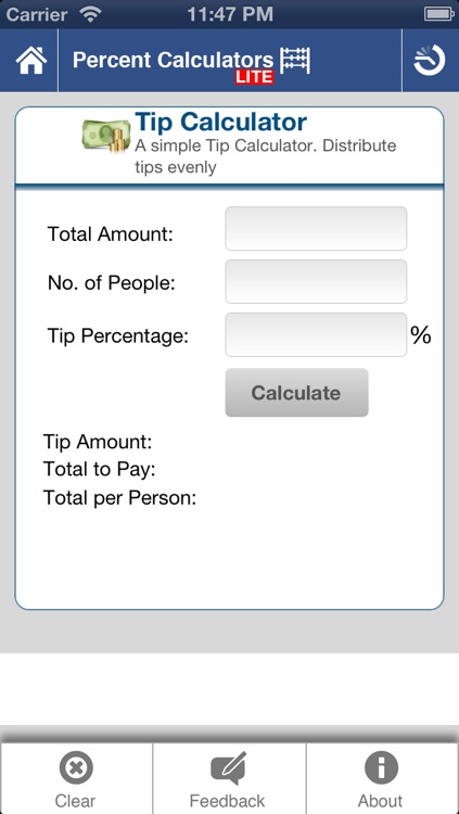 Percent-Calc Lite screenshot-3