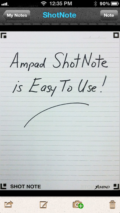 Ampad SHOT NOTE