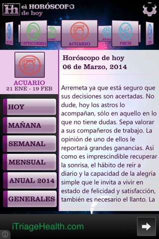 Horóscopo del día screenshot 2