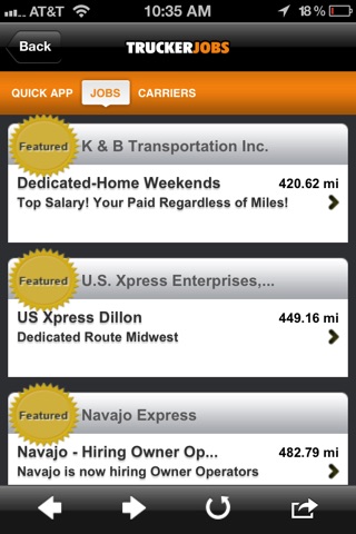 TruckerJOBS screenshot 2