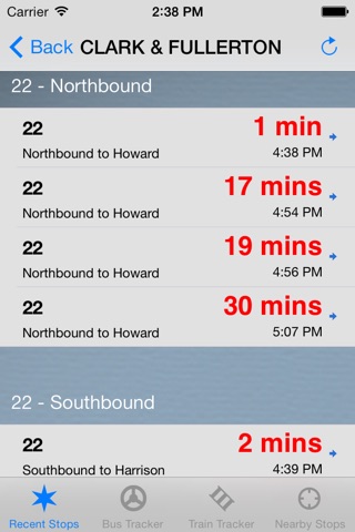 ChiTransit: CTA Bus and Train Tracker for Chicago screenshot 2