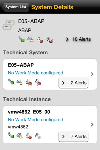 SAP System Monitoring screenshot 3