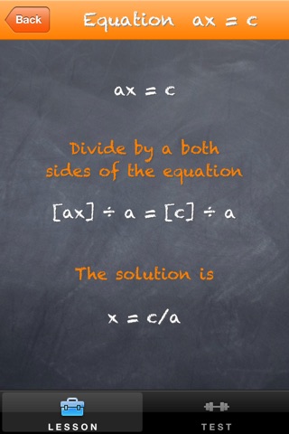 Solving First Degree Equations screenshot 3