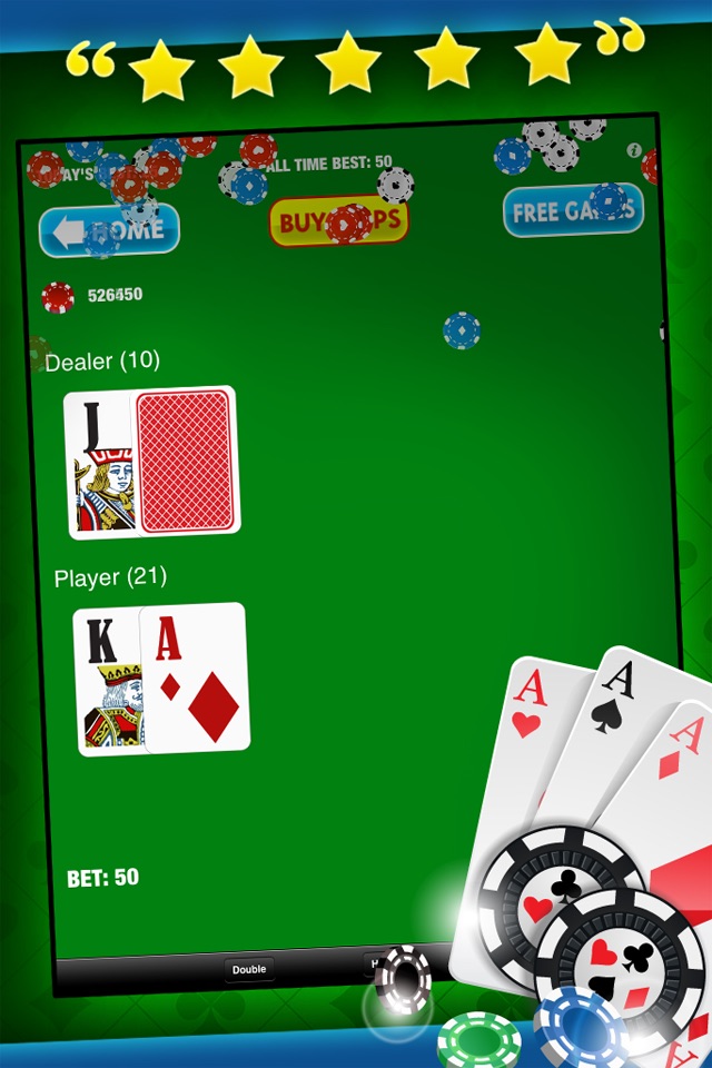 Blackjack 21 Free Card Casino Fun Table Games screenshot 2