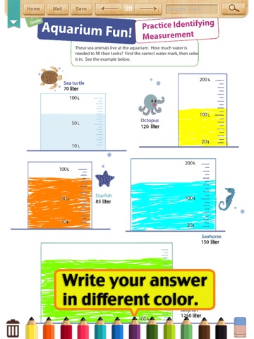 Kids Math-Measurement Worksheets(Grade 3) screenshot 2