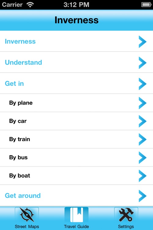 Inverness Street Map Offline