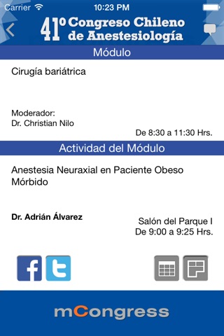 XLI Congreso Anestesiologia screenshot 4