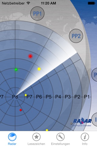 Projects RADAR screenshot 2