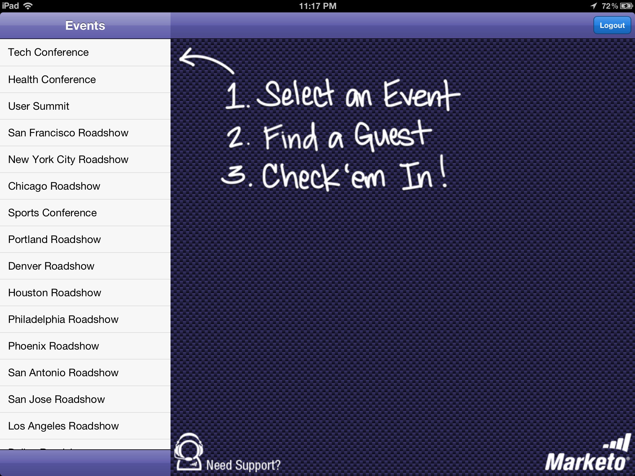 Marketo Events screenshot 2