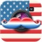 American Mustache Booth - Free Patriotic Photo App