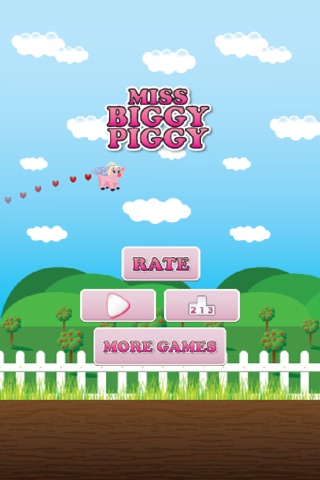 Miss Biggy Piggy - Flappy pig That fly like a bird! screenshot 2