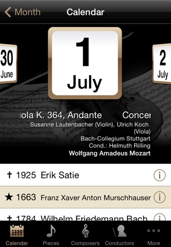 ClassiCal Music Calendar screenshot 2