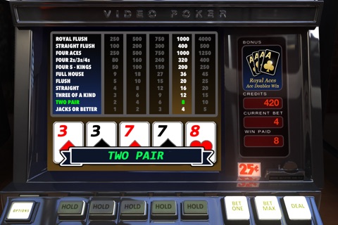 Video Poker - Royal Aces - screenshot 2