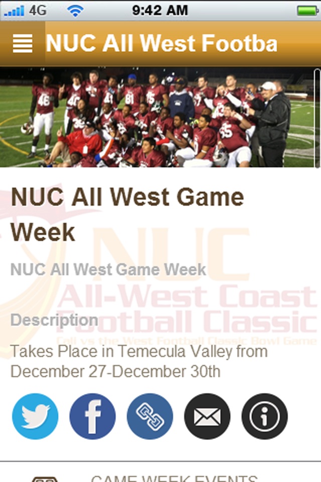 NUC All West Football Game screenshot 2