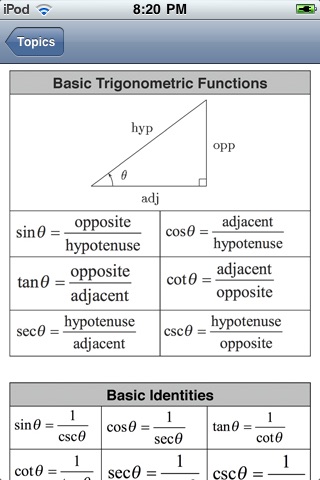 Math Formula CheatSheet screenshot 4